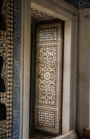 Ottoman art example of Mother of Pearl inlaysの写真素材