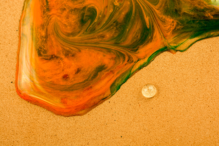 Background covered with colorful water drops in  close-up viewの写真素材