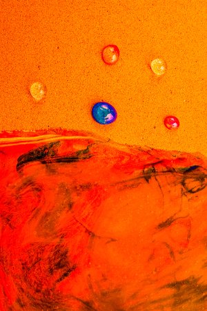 Background covered with colorful water drops in  close-up viewの写真素材