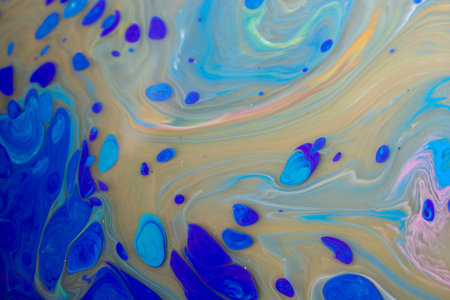 Traditional Ottoman Turkish marbling art patterns