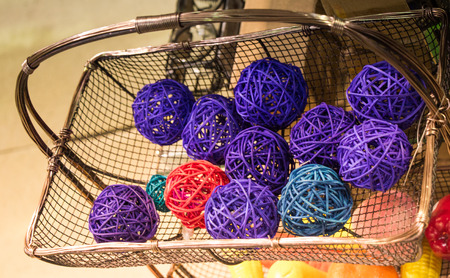 Set or rolls of colotful stringの写真素材