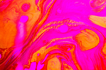 Traditional Ottoman Turkish marbling art patterns as abstract backgroundの写真素材