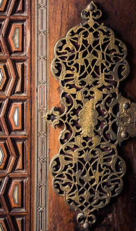 Example of Ottoman art patterns applied on metals