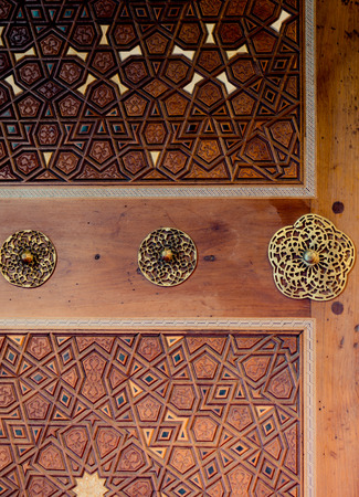 Ottoman Turkish  art with geometric patterns in viewの写真素材