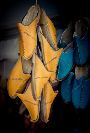 Set of traditional hand made Yemeni shoesのeditorial素材