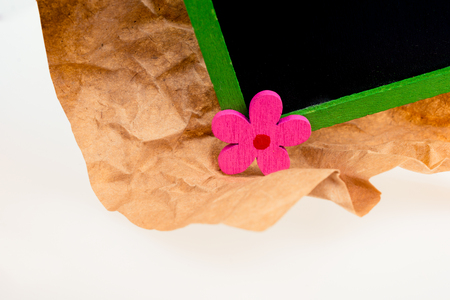 Mini size  notice board made of woodの写真素材