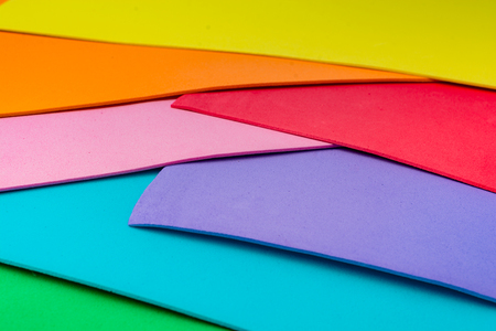 Material design colorful layers in geometric colorful overlapの写真素材