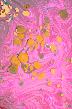 Traditional marbling artwork patterns as colorful abstract backgroundの写真素材