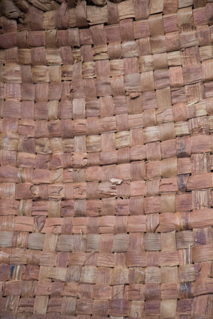 Pattern nature background of handicraft weave texture wicker surface