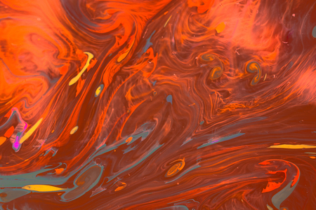 Traditional Ottoman Turkish marbling art patterns as abstract backgroundの写真素材