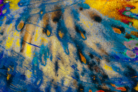 Traditional Ottoman Turkish abstract marbling art patterns as backgroundの写真素材