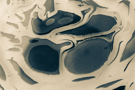 Traditional Ottoman Turkish abstract marbling art patterns