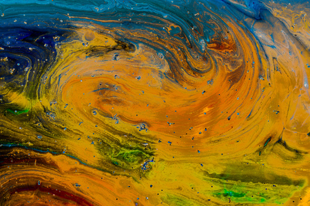 Traditional Ottoman Turkish abstract marbling art patterns as backgroundの写真素材