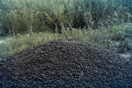 stone asphalt texture background black granite gravelの写真素材