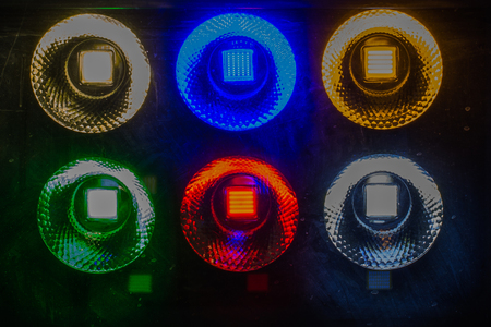 Christmas lights and party lights of a certain typeの写真素材