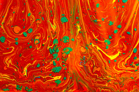 Traditional Ottoman Turkish marbling art patterns as abstract colorful backgroundの写真素材