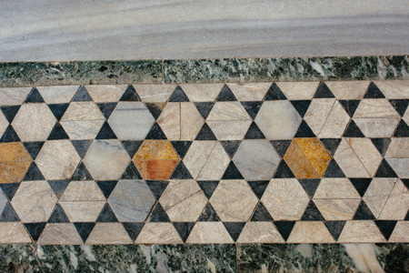 Example of applied Ottoman art patterns on stoneの写真素材