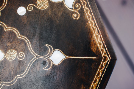 Ottoman art example of Mother of Pearl inlaysの写真素材