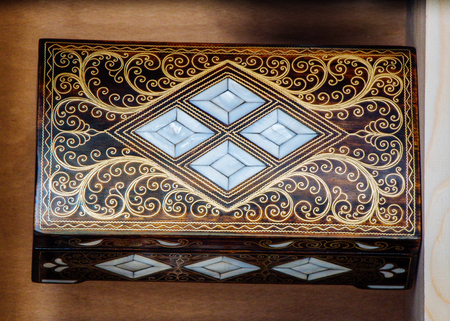 Ottoman art example of Mother of Pearl inlays from Istanbulの写真素材