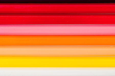 Color Pencils of Various colors placed on white