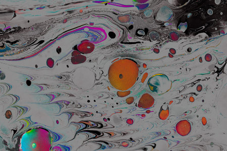 Traditional Ottoman Turkish abstract marbling art patterns