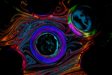 Abstract marbling art patterns