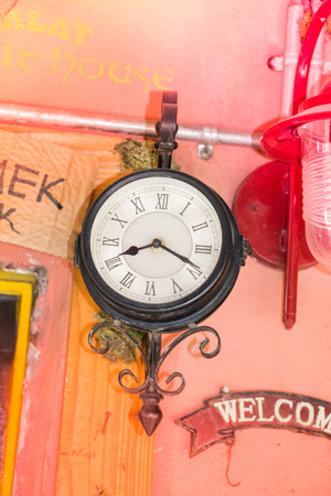 Vintage retro style clocks and mechanismの写真素材