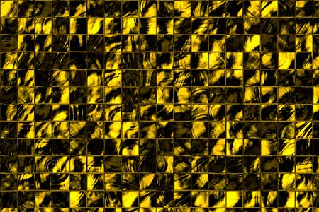 Wall and floor tiles abstract background with geometric mosaic textureの写真素材