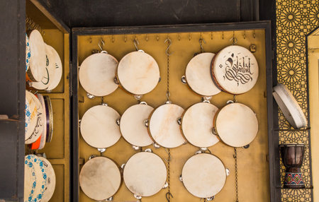 Traditional Turkish tambourine or drums as   Music instrruments