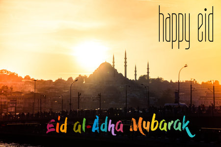 Muslim holiday festival of sacrifice, Happy Eid al-Adha mubarak wording