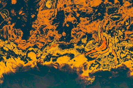 Traditional Ottoman Turkish abstract marbling art patterns as backgroundの写真素材