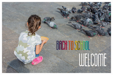 Back to school wording as educational conceptの写真素材