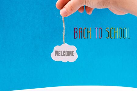 Back to school wording as educational conceptの写真素材