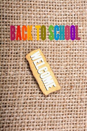 Back to school wording as educational conceptの写真素材