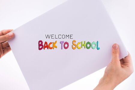 Back to school wording as educational conceptの写真素材