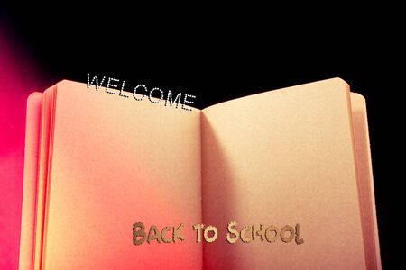 Back to school wording as educational conceptの写真素材