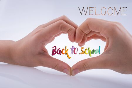 Back to school wording as educational conceptの写真素材