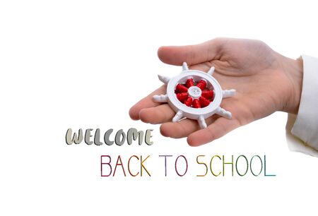 Back to school wording as educational conceptの写真素材