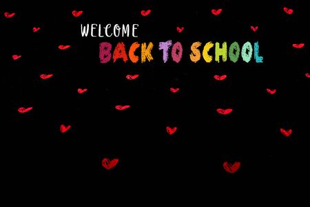 Back to school wording as education, teaching and learning conceptの写真素材