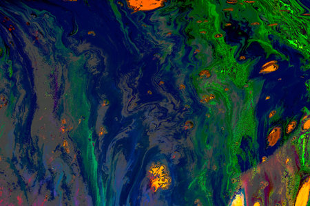 Traditional Ottoman Turkish marbling art patterns as abstract colorful