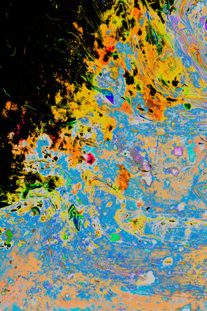 Traditional Ottoman Turkish abstract marbling art patterns