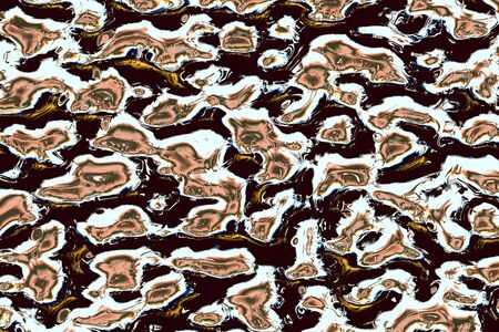 Traditional Ottoman Turkish marbling art patterns as abstract colorful backgroundの写真素材