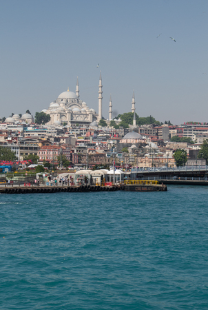 Outer view of Ottoman style mosque in Istanbulのeditorial素材