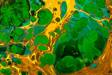 Traditional Ottoman Turkish abstract marbling art patterns