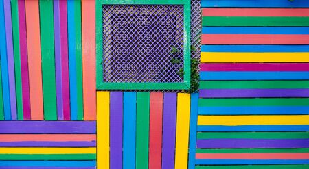 Colorful wooden stick form wood texture in viewの写真素材