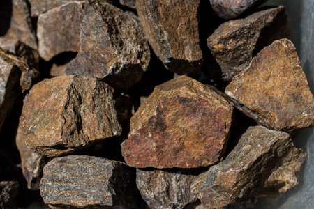 Bronzite gemstone as natural mineral rock specimen