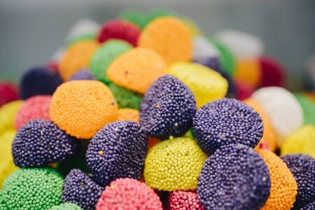 Load of traditional turkish delight lokum sugar coated soft candyの写真素材