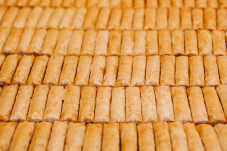 Traditional Turkish dessert Baklava from Istanbul Turkey