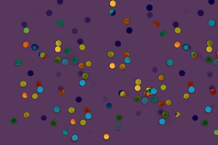 Background With Natural Bokeh And multi color lights