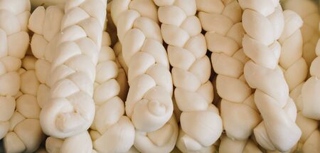 Traditional Turkish style  cheese for sale in viewの写真素材